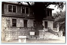 c1940's Post Office Scene Street Council Grove Kansas KS RPPC Photo Postcard picture