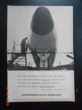 1957 Lockheed TWA Trans World Airlines Starliner AD Giant Electronic Eye in Nose picture