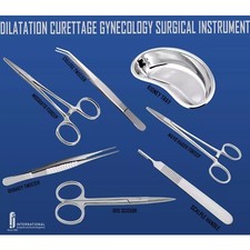 Basic Gynaecology Dilatation and Curettage DNC Kit Surgical Instruments Set picture