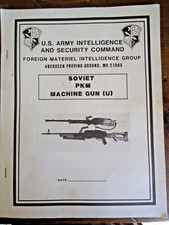 Vintage Cold War Era US Army Intelligence Book Soviet PKM Machine Gun Manual picture