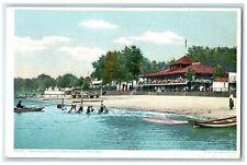 c1910's Free Public Baths Harriet Island St. Paul Minnesota MN Phostint Postcard picture