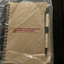 HIV Illinois Department Of Public Health Notebook And Pen Affordable Rare Gay picture