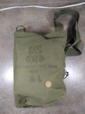 Vintage Korean / Vietnam War US Army M9A1 Gas Mask With Canvas Bag BS-248-8547 picture