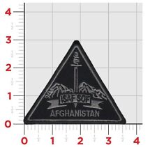 •	ISAF SOF Afghanistan Shoulder Patch, Brand New, Silver and Black, Approx 3