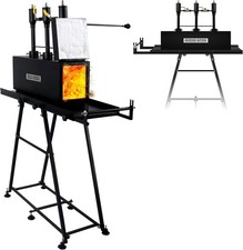 3 Burner Forge with Propane Forge Stand 24" X 12" Heavy-Duty Blacksmith Forge picture