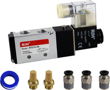 RIH Pneumatics Solenoid Valve 4V210-08 12V/24V/110V Series Single Coil Pilot-Ope picture