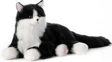 Interactive Companion Robot Cat Plush with Touch, Purring & Heartbeat picture