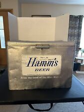 Vintage HAMM'S BEER aluminum Cromstrom cooler Ice Chest  picture