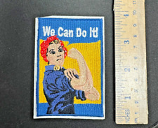 WE CAN DO IT Rosey The Riveter WW2 ARMY NAVY USMC USAF AAC Squadron Patch picture