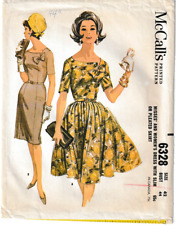 Vintage McCall's Pattern 6328 c1962 Misses Dress, Size 42 picture
