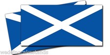 Scottish FLAGS Scotland 5 inch VINYL DECAL STICKERS 2 Pack picture