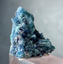 64 CTS Indicolite Tourmaline Crystal Bunch From Afghanistan picture