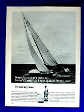 1967 Foster's Dame Pattie Australian Lager Original Print Ad 8.5 x 11