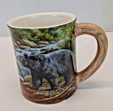 Rosemary Millette Cofee Mug 16 oz. Wild Wings Black Bear Shadow of the Forest picture