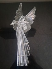 Clear Acrylic Lucite Angel with Violin Freestanding 16.5" picture