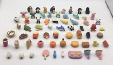 Japanese Iwako Erasers Mixed Lot Of 63 Erasers 1 lb Animals Food Drink Objects picture
