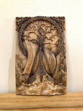 Wooden carved Viking Ship Tree of Life, Norse Mythology, Yggdrasil, Drakkar picture