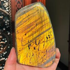 2.24LB Amazing Natural Orange Yellow Labradorite Quartz Crystal Specimen Healing picture