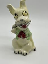 Vintage 1930s Unbranded Anthropomorphic stacking Dog Salt And Pepper Shaker picture