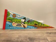 Knott's Berry Farm Peanuts Camp Snoopy Pennant Schulz, 1980s, Rare picture