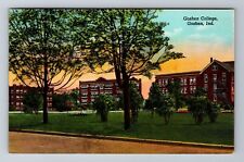 Goshen IN-Indiana, Goshen College, Antique Vintage c1950 Postcard picture