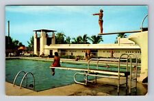 Sarasota FL-Florida, Swimming Pool, Lido Beach Casino, Gulf, Vintage Postcard picture