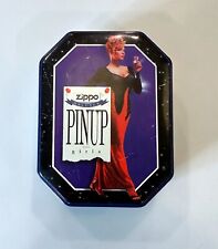 Vintage Zippo 1996 Collectible of The Year Pinup Girl Joan Lighter With Tin picture