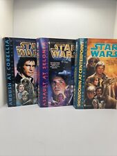 Vintage Star Wars Corellian Trilogy Book Set Roger MacBride Allen Han Solo EU picture
