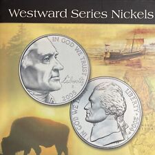 2004-2005 WESTWARD SERIES NICKELS PEACE MEDAL & AMERICAN BISON GOLD, 2 Sets picture