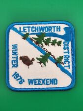 Letchworth District 1976 Winter Weekend Patch BSA Boy Scouts Of America NEW picture