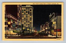 Lexington KY-Kentucky, Main Street, Vintage c1946 Postcard picture