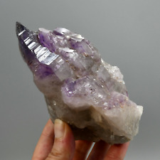 XL 5.3in 1.5lb Elestial Amethyst Quartz Crystal Cathedral Starbrary, Chiredzi Am picture