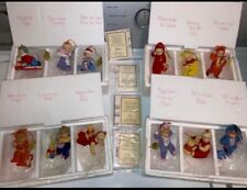 Ashton Drake Heirloom Flocked Winnie The Pooh Christmas 12 Ornaments Collection picture