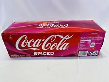 NEW COCA-COLA RASPBERRY SPICED FLAVORED SODA 12 PACK 12 FL OZ (12-355 ML) CANS picture