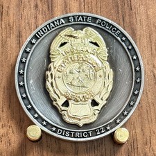 Indiana State Police District 22 Forensic Lab DNA Evidence Challenge Coin W#11 picture