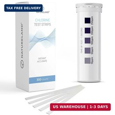 (300 STRIPS) Chlorine Test Paper Strips For Restaurants Sanitizer 1 SEC RESULT picture