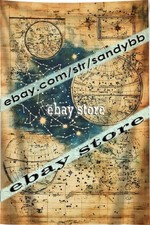 Star Map Tapestry Egyptian Celestial Chart Archaeology enthusiast gift 59X82 in picture