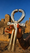 432hz/ 699hz DNA Frequency Ankh: Key of Life– Giant Double-Sided Tuning Fork picture