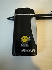 Xikar Executive CI Smiley Edition Single Jet Flame Cigar Lighter - Black - New picture