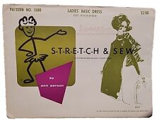 Ann Person Stretch & Sew Ladies Dress Size 30-40 Sewing Pattern 1960s VTG picture