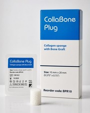 CollaBone Plug Collagen Sponge with Bone Graft, 10 mm x 20 mm, 10/Pk picture