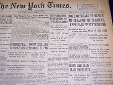 1931 MARCH 27 NEW YORK TIMES - OFFICIALS RESIGN IN TAMMANY CLEAN-UP - NT 2220 picture