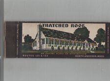 Matchbook Cover 1920s-30's Federal Match Thatched Roof North Andover, MA picture