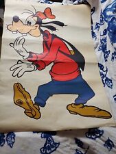AMAZING Vintage Walt Disney Productions Goofy Poster Large Looks *OLD* 40