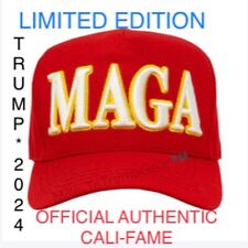 Authentic Official Limited Special Edition MAGA Trump 2024 Campaign Hat CaliFame picture