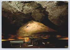 Lost Sea Underground Lake Glass Bottom Boat Tennessee Mount TN Vtg Postcard C5 picture