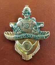 Vintage 1930s Buck Rogers Solar Scouts Brass Pin Badge picture
