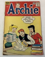 1962 ARCHIE 133~mid-grade,1st page has strong imprinting from inside front cover picture