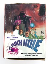 ∞ Vintage Topps THE BLACK HOLE Movie Photo Card Box of 36 Packs Walt Disney 1979 picture