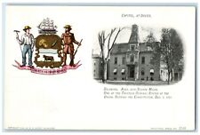 c1905 Square Miles Ratified Constitution Capitol Dover Delaware Vintage Postcard picture